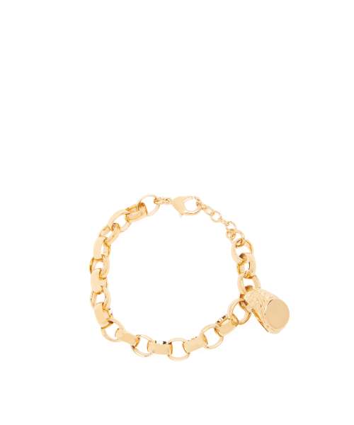 CHAIN ​​BRACELET WITH CHEVALIER RING PENDANT