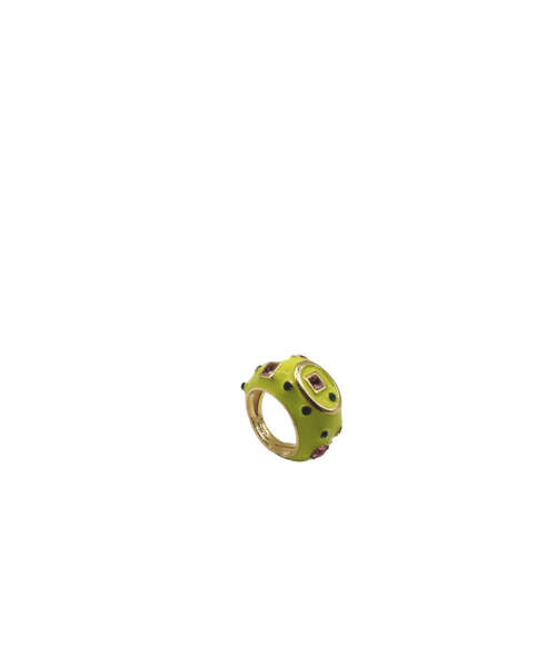 ANELLO SMALTATO LIME