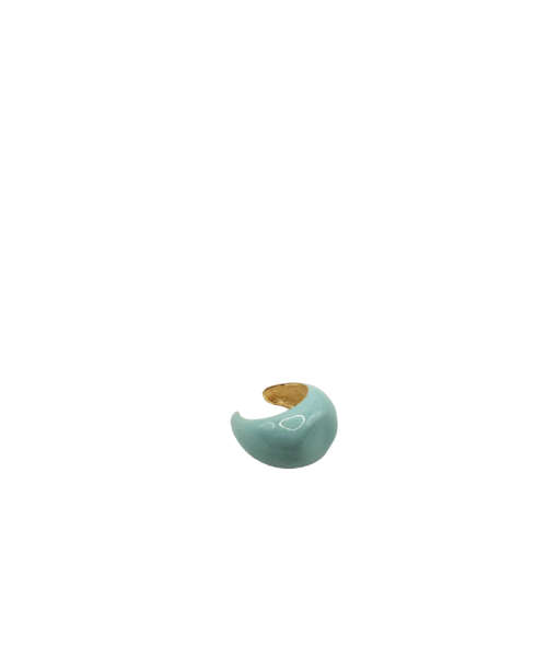 EAR CUFF CHEVALIER SMALTATO PICCOLO ICE BLUE
