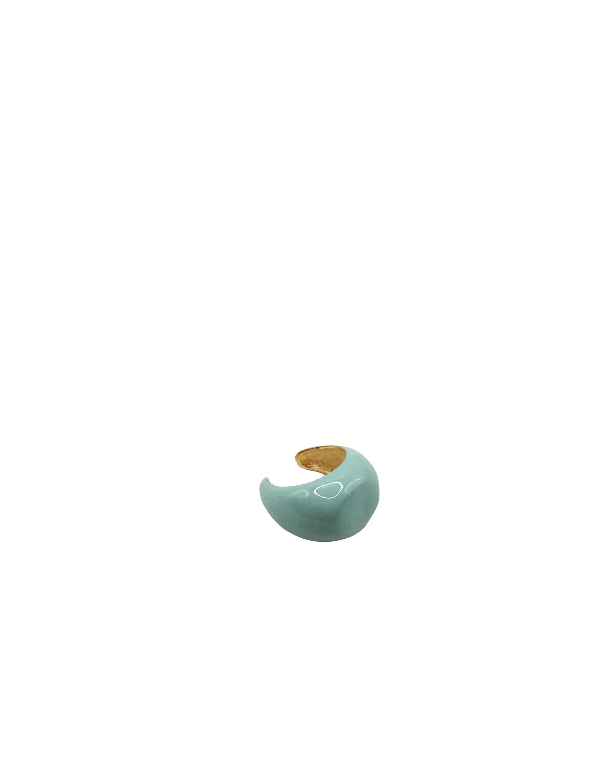 EAR CUFF CHEVALIER SMALTATO PICCOLO ICE BLUE