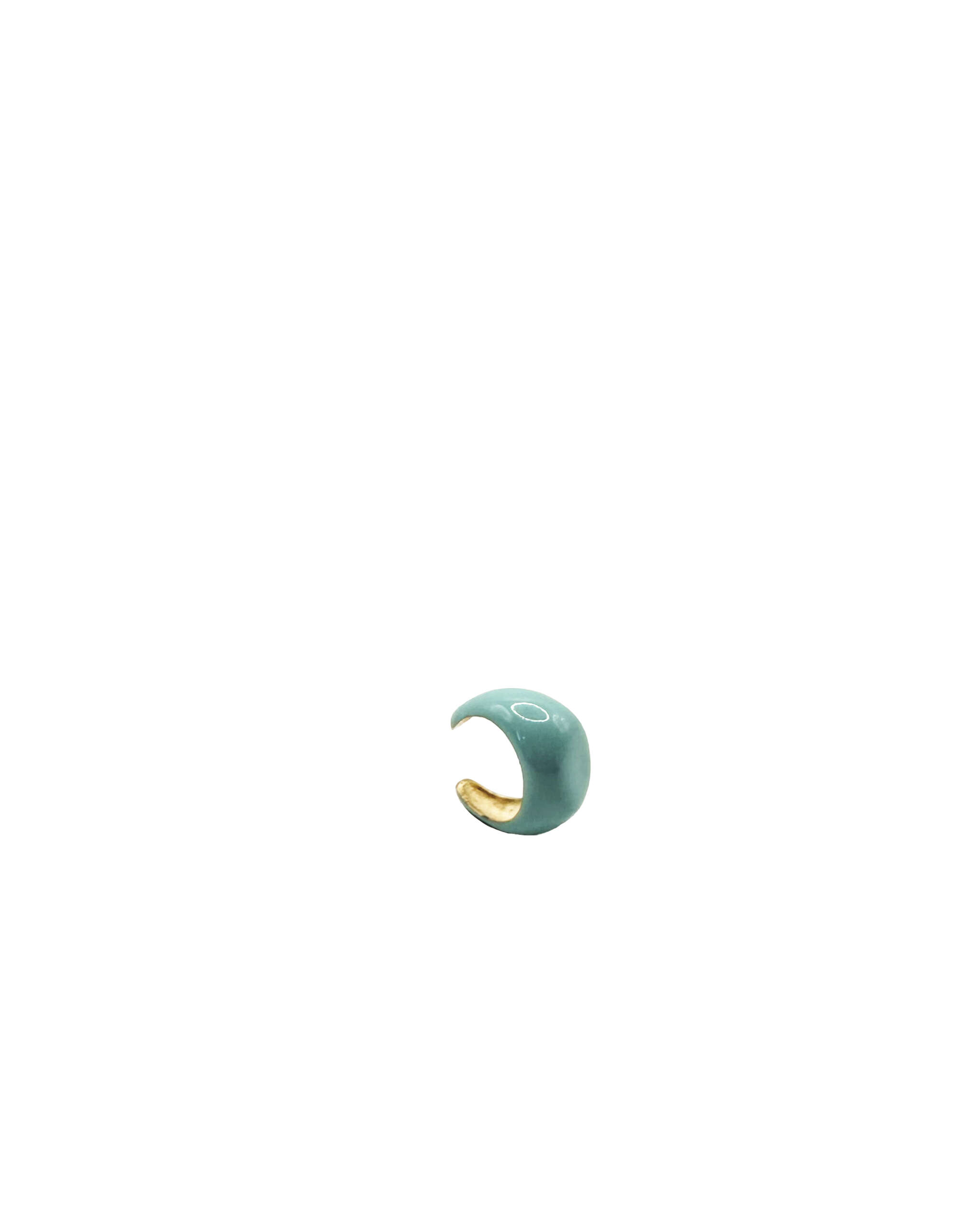 EAR CUFF CHEVALIER SMALTATO PICCOLO ICE BLUE - immagine 3