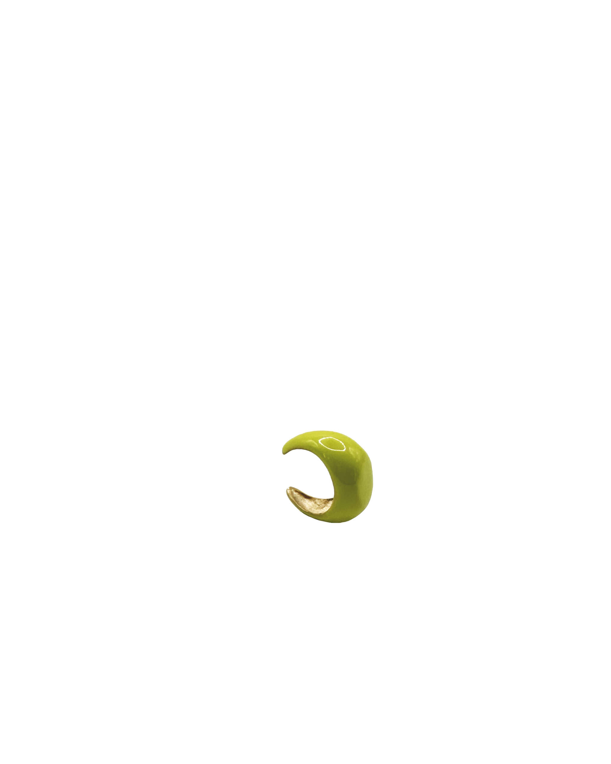 EAR CUFF CHEVALIER SMALTATO PICCOLO LIME - immagine 3