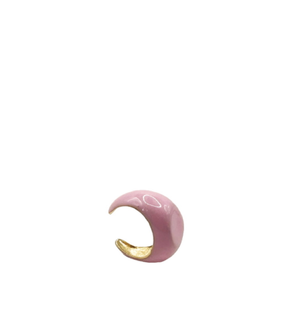 EAR CUFF CHEVALIER SMALTATO PICCOLO ICY PINK - immagine 3
