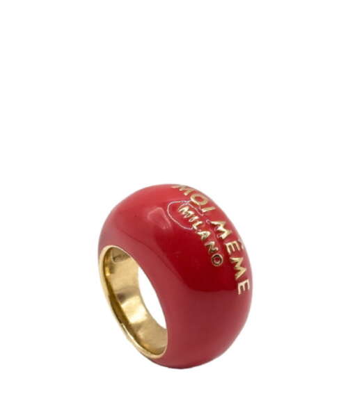 ANELLO BOMBATO MOI MÊME ROSSO LACCA